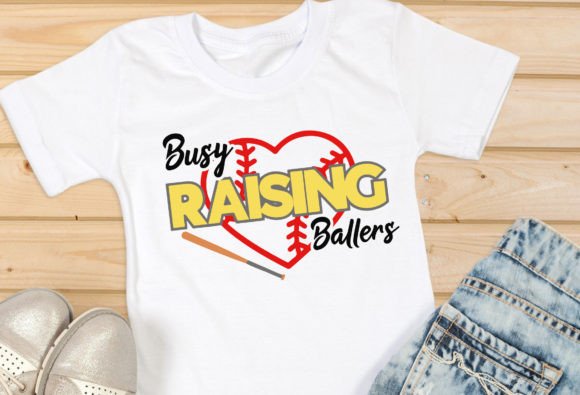 Busy Raising Ballers Svg, Baseball Mom