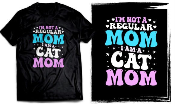 I Am a Cat Mom T-shirt Design Review