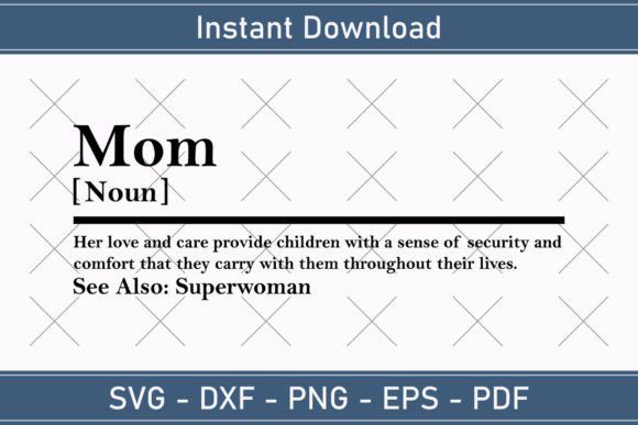 Mom Definition SVG: A Heartfelt Design for Embroidery Projects