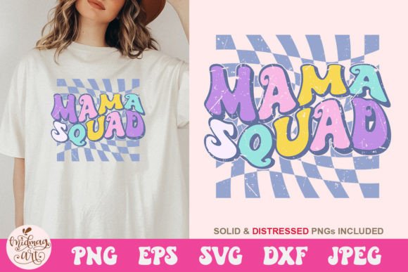 Mom Squad SVG for Real Embroidery Projects