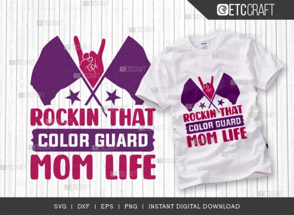 Rockin That Color Guard Mom Life SVG Review for Real Embroidery Projects